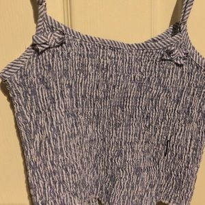 Blue and white Izzy tank